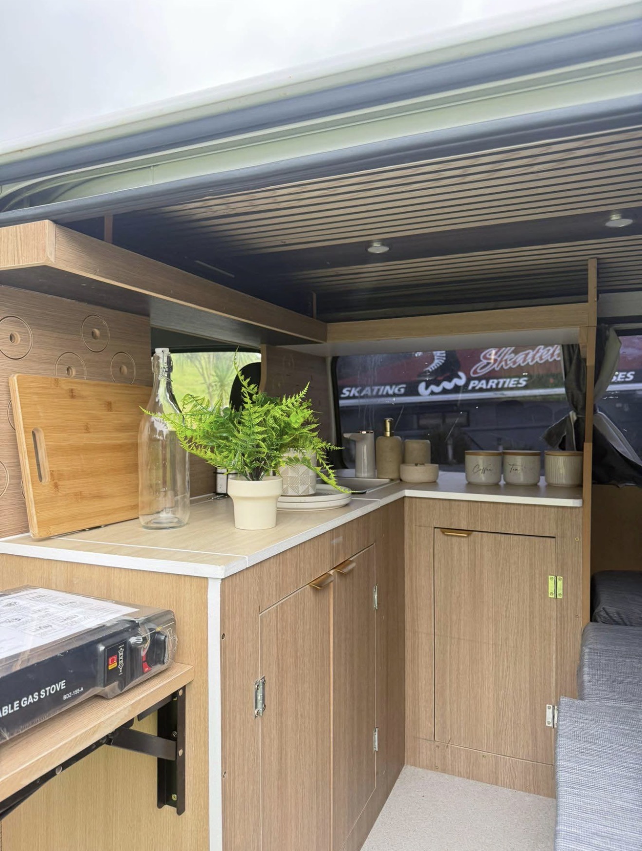 2009 Nissan Caravan Campervan interior and build detail — campervan for sale in Auckland