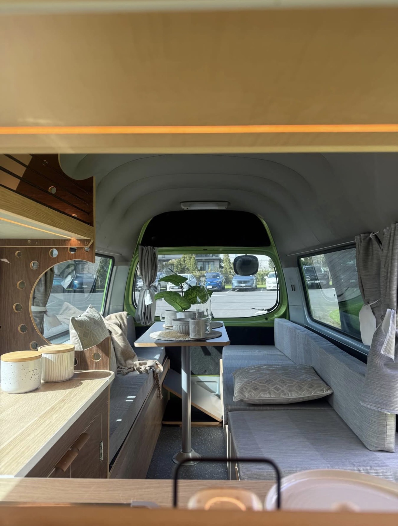 2004 Nissan Caravan High Roof Campervan interior and build detail — campervan for sale in Auckland