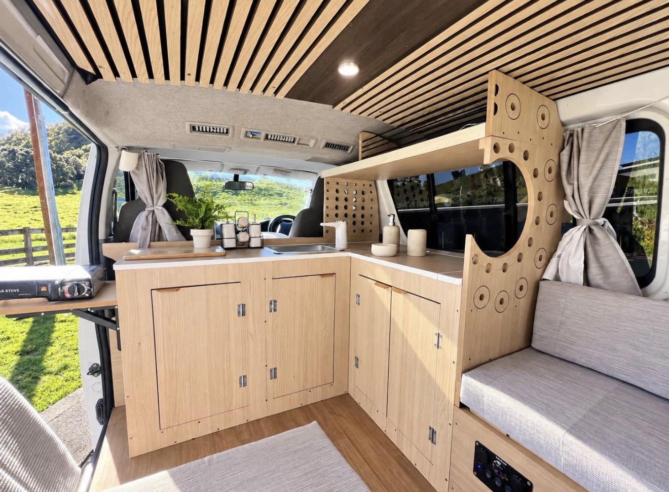 2006 Toyota Hiace Campervan – New Conversion interior and build detail — campervan for sale in Auckland