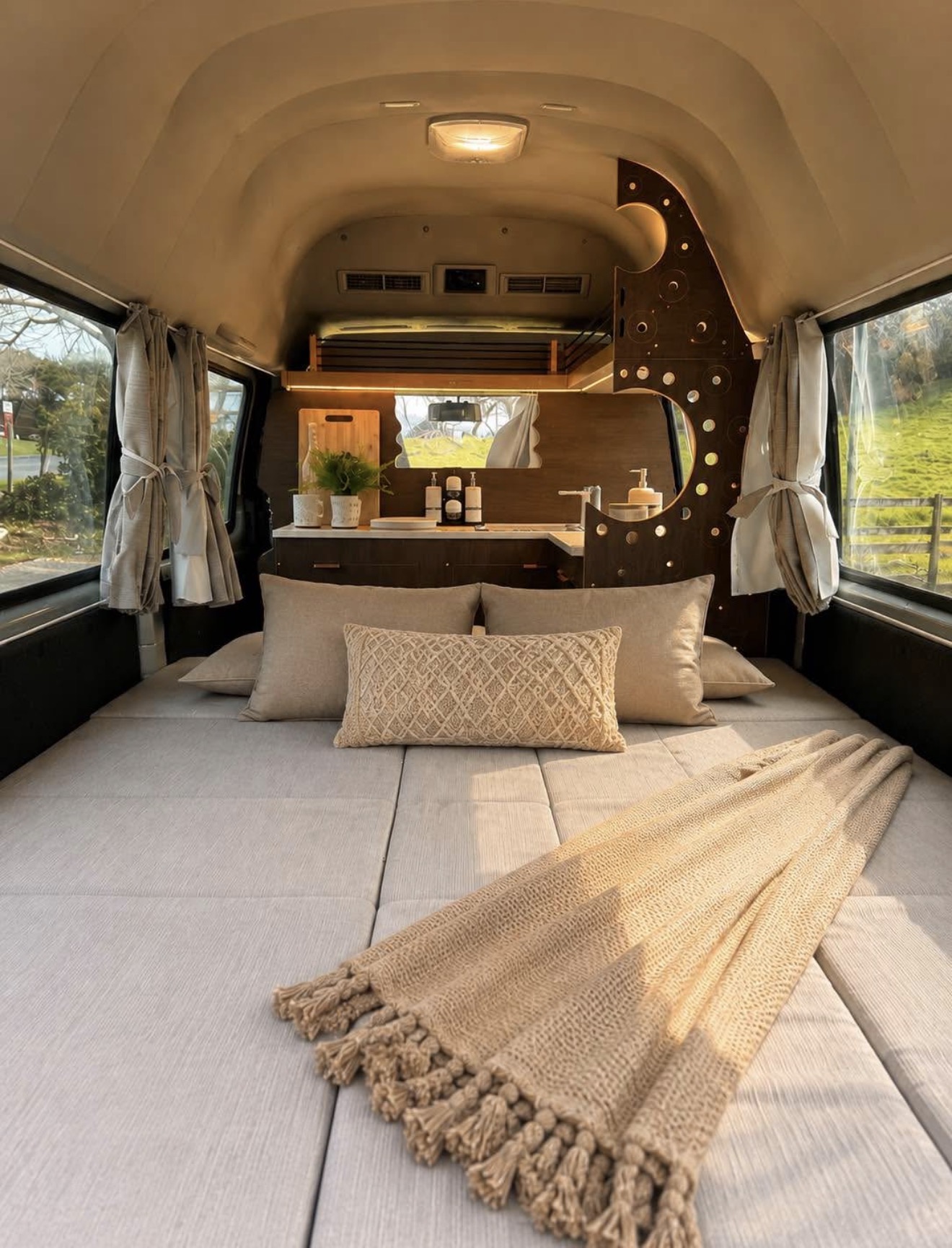 2004 Nissan Caravan High Roof Campervan interior and build detail — campervan for sale in Auckland